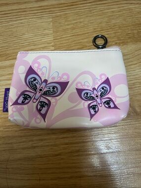 Pink Butterfly Print Wallet Pouch - Women Bags Wallets
